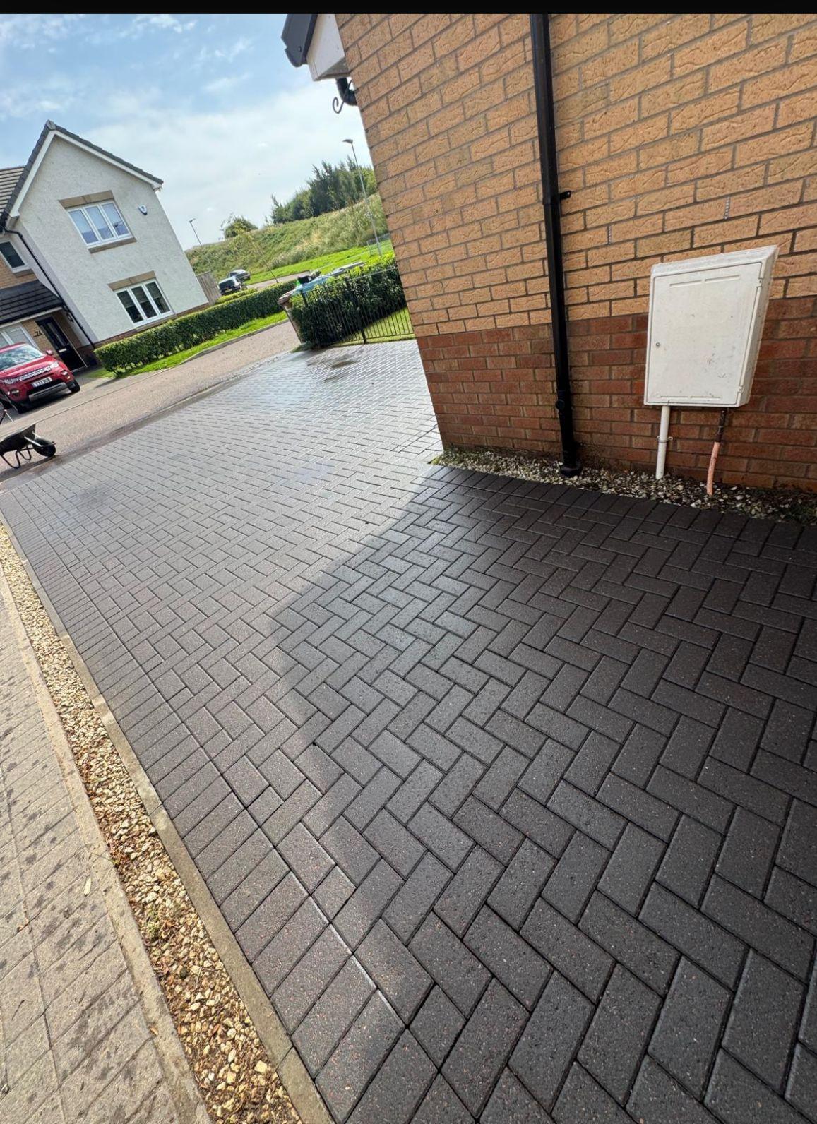 Driveway Restoration project in Newton Mearns by Pure Pressure